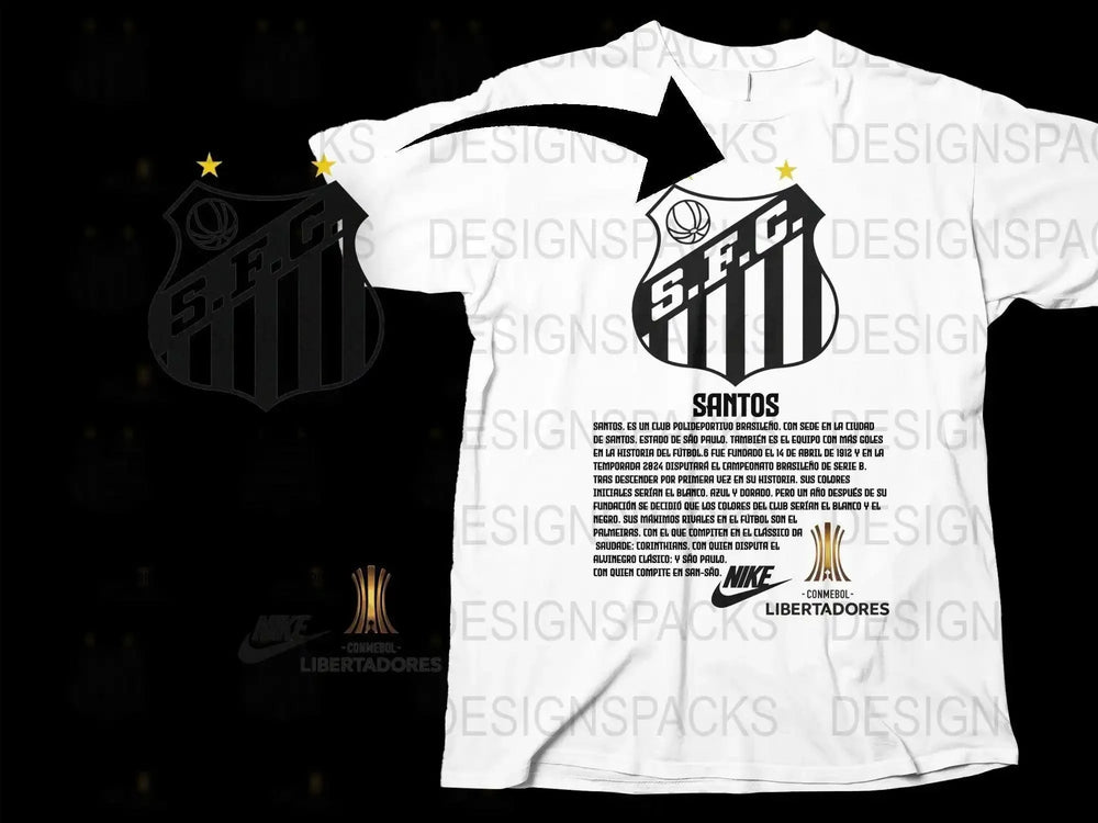 Santos Football Club Soccer Merchandise Png Digital Download