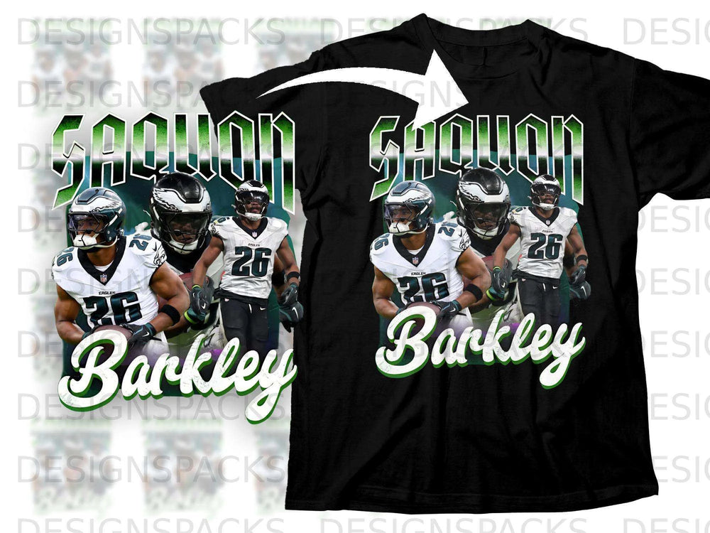 Philadelphia Eagles Saquon Barkley jersey with player number 26.
