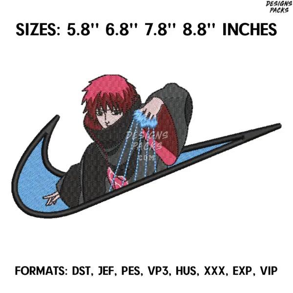 Sasori Embroidery Design File/ Naruto Anime Embroidery Design/ Machine  Design Pes Dst. Nike Sasori Akatsuki embroidery