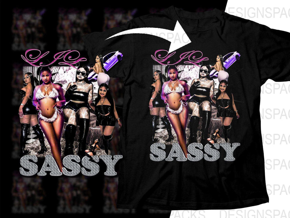 Sassy LJ Music Artist Graphic Unique Design Png Digital Download