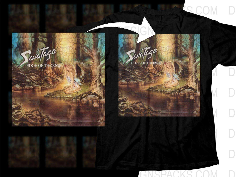 Savatage Edge Of Thorns Glowing Ethereal Aura With Meditating Figure Png Halftone Digital Download