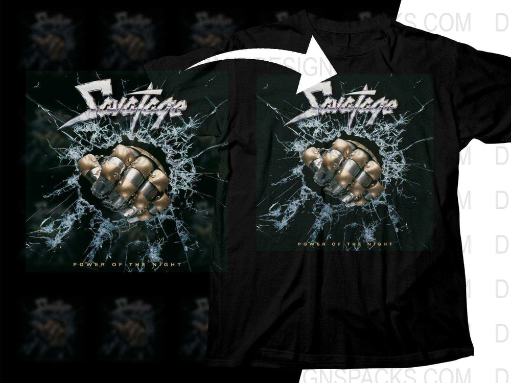 Savatage Enthralling Power Of The Night Rock Png Halftone Digital Download