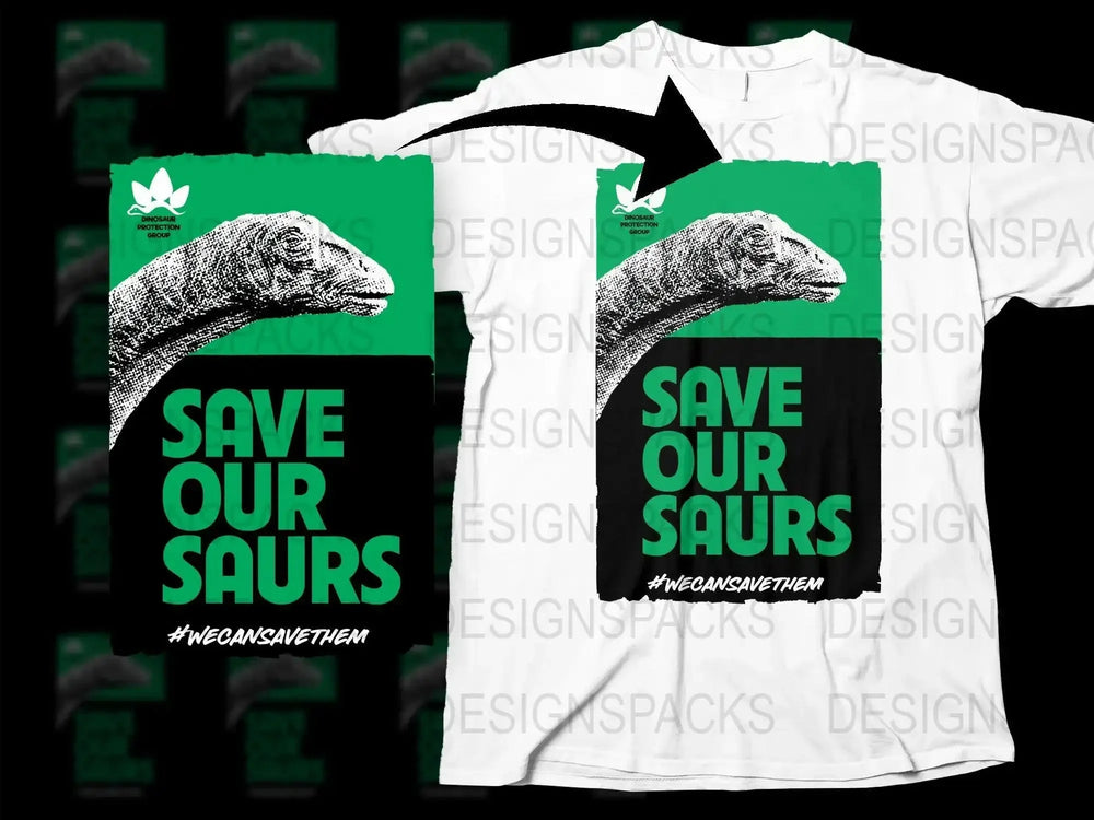 Save Our Saurs Dinosaur Protection Group Png Digital Download