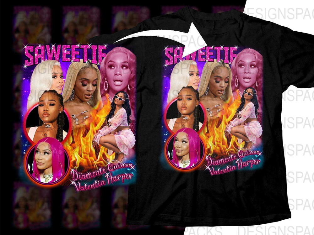 Saweetie Diamonte Quavo Valentin Harper Png Digital Download