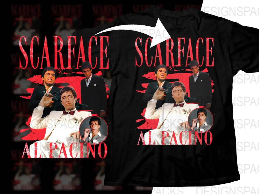 Scarface Al Pacino Unique Bootleg Png Digital Download