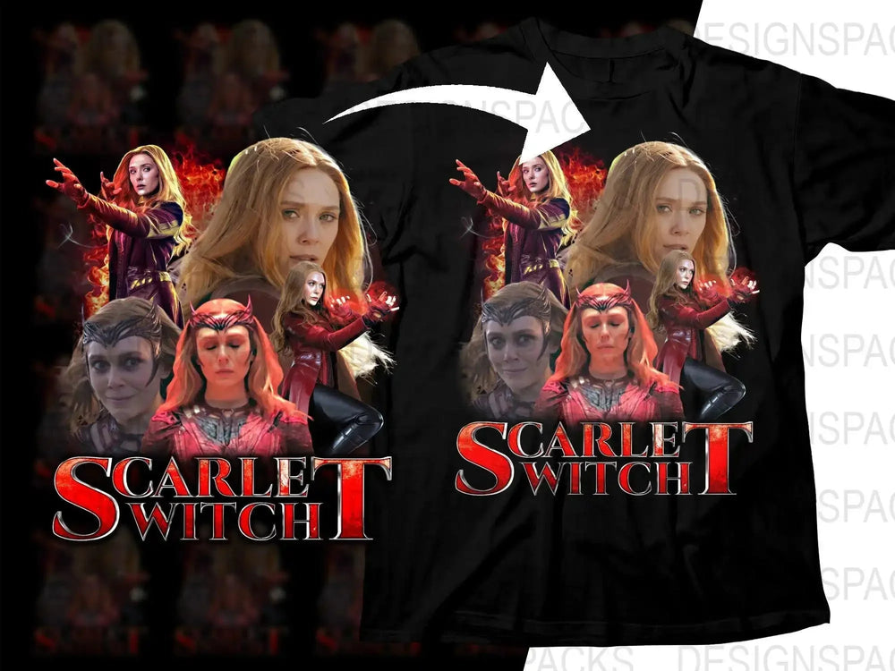 Scarlet Witch Bootleg Movie Superhero Fan Png Digital Download