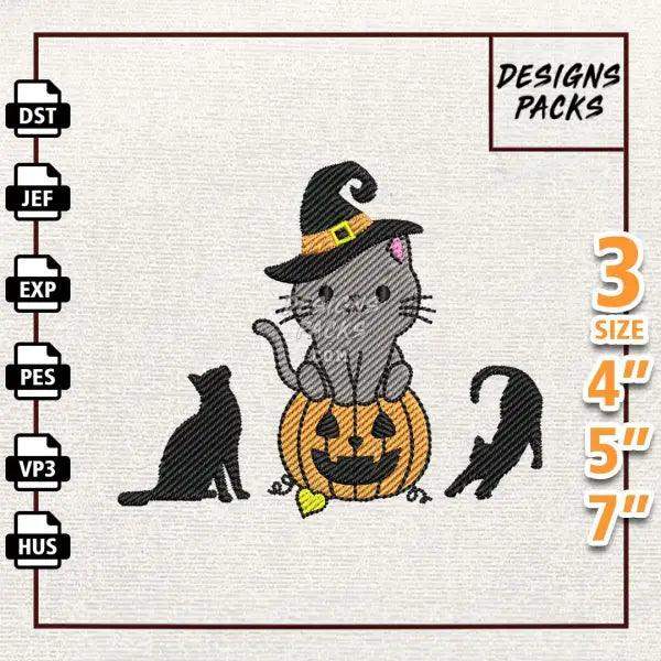 Scary Pumpkin Embroidery Design