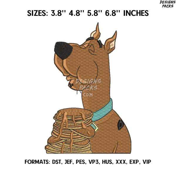 Scooby Embroidery design file pes. Scooby Doo embroidery design. Cutie Scooby embroidery, Anime Pes Design