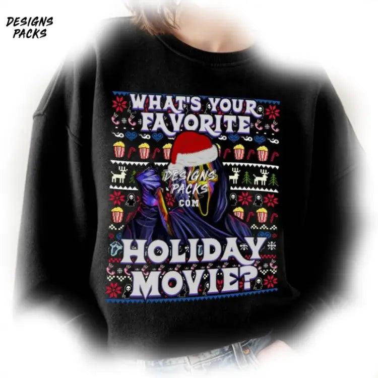 Scream Movie Christmas Ghostface What’s Your Favorite Holiday Ugly Png Design