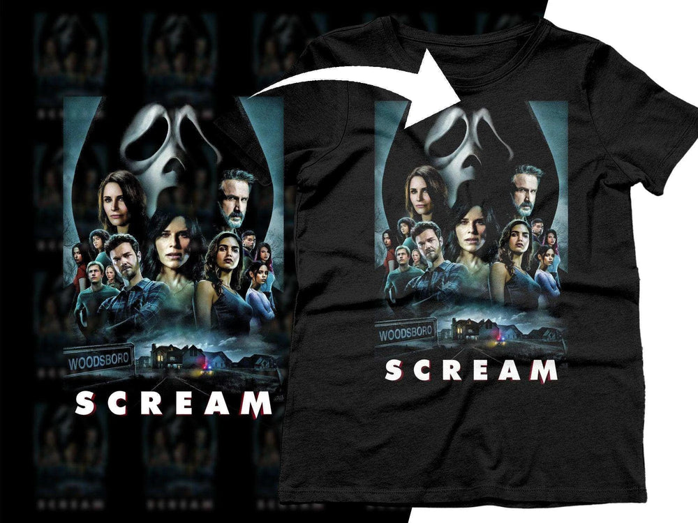 Scream Movie Halftone Png Digital Download