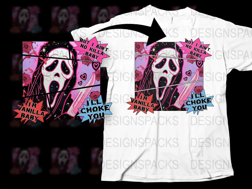 Scream Valentine Png Digital Download with Fun Graphic Design