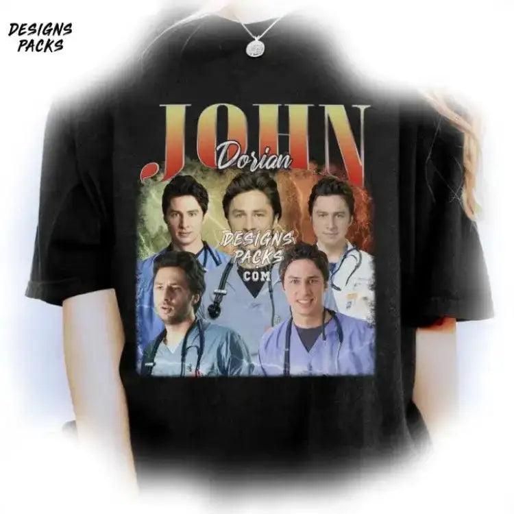 Scrubs Movie Homage Tv John Dorian Vintage Graphic Png Design