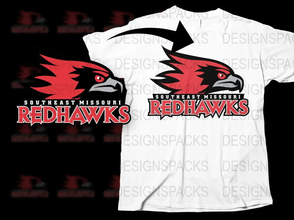 SE Missouri State Redhawks College Football Png Digital Download