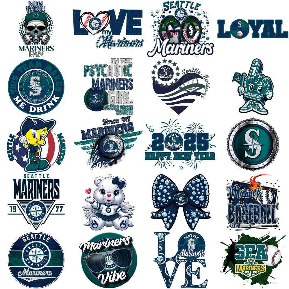 62 Seattle Mariners Baseball Designs Bundle PNG