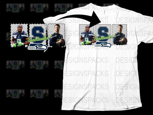 Seattle Football Quarterback Graphic T-Shirt, Sports Fan Apparel, Casual Team Support Tee