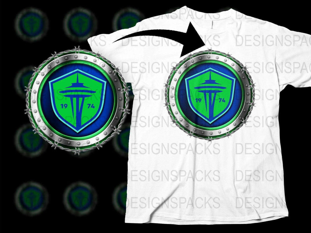 Seattle Sounders FC Distinctive Design Png Digital Download