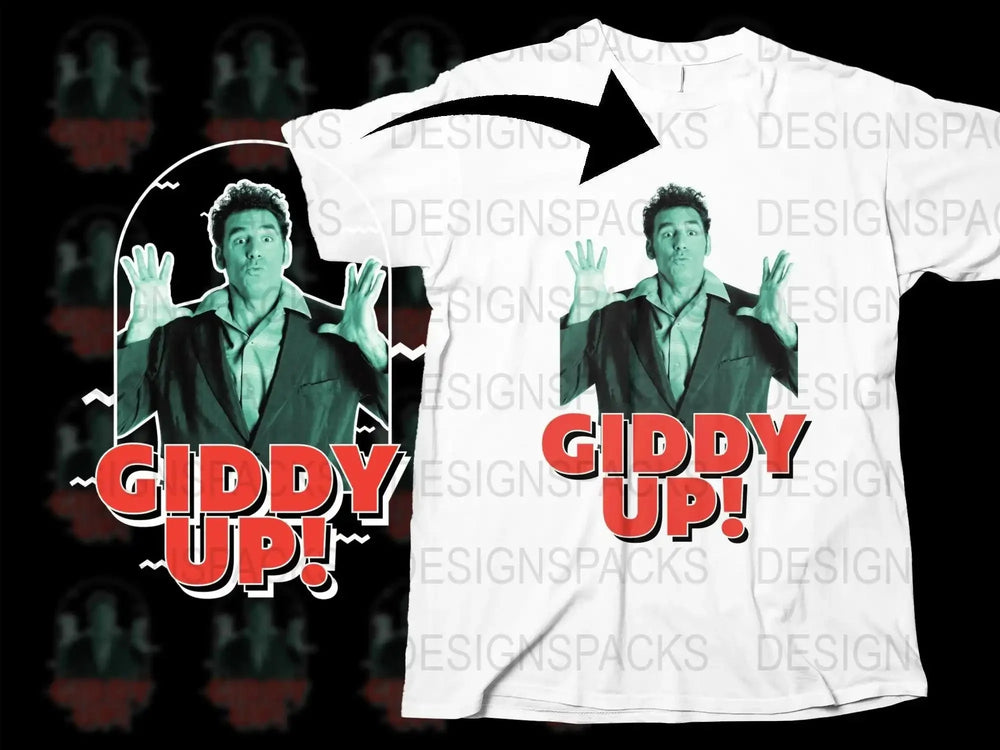 Seinfeld Giddy Up Character Png Digital Download for Fans