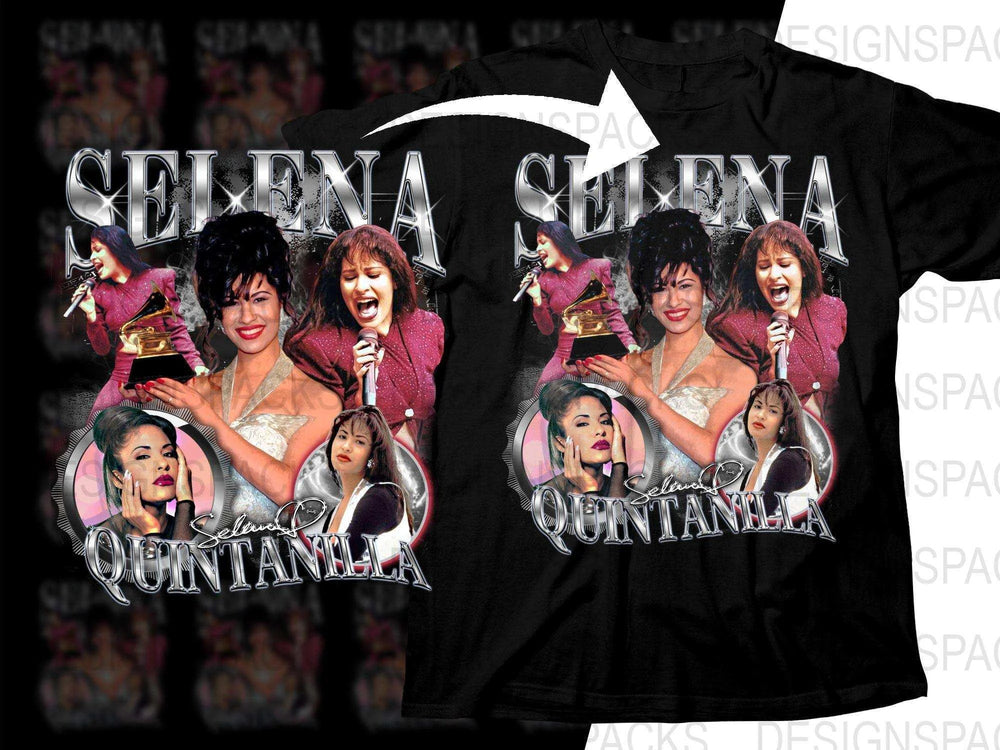 Selena Quintanilla Iconic Musician Bootleg Tribute Design Png Digital Download