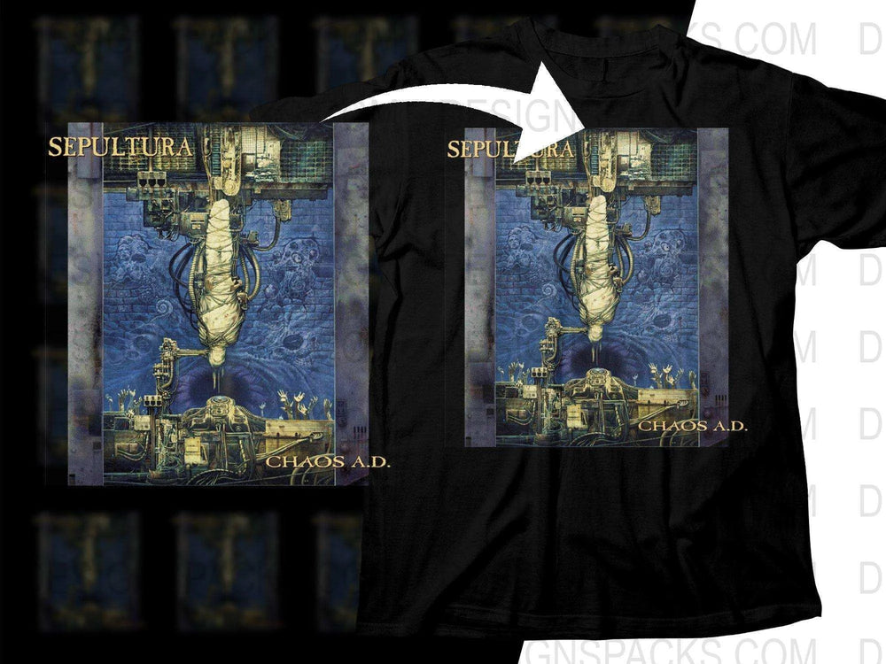 Sepultura Chaos A.D. Album Cover Png Halftone Digital Download