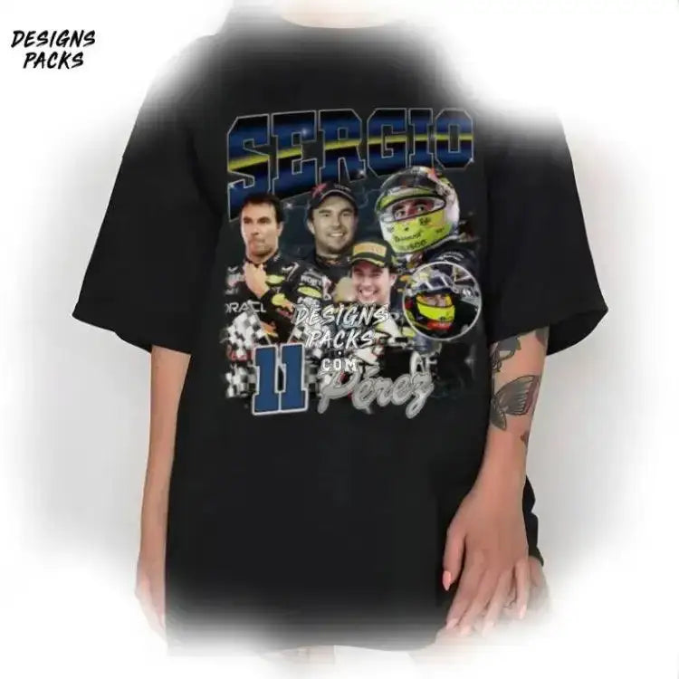 Sergio Perez Bootleg Rap Fan Vintage Png Design