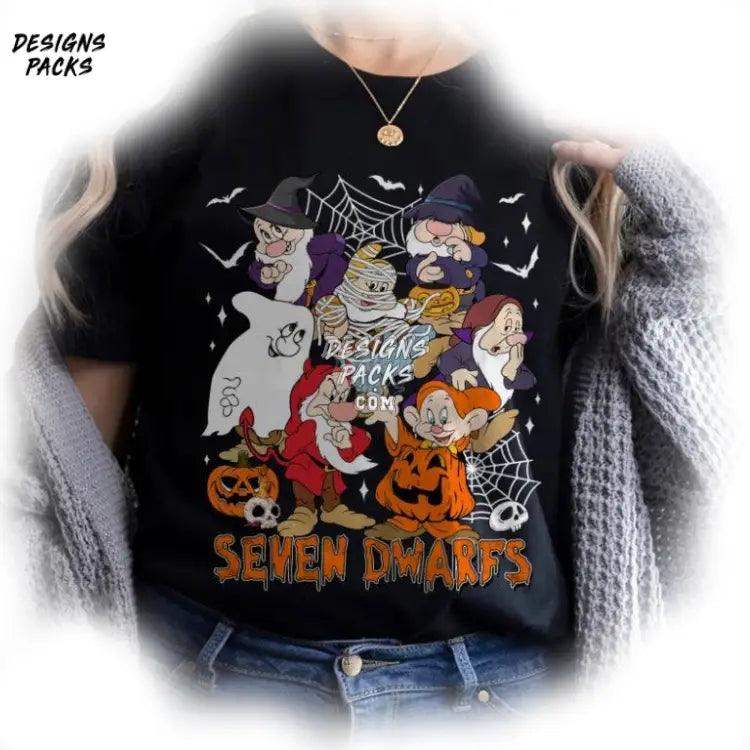 Seven Dwarfs Halloween Snow White Cartoon 7 Dwarf Inspired S & Friends Adult Png Design