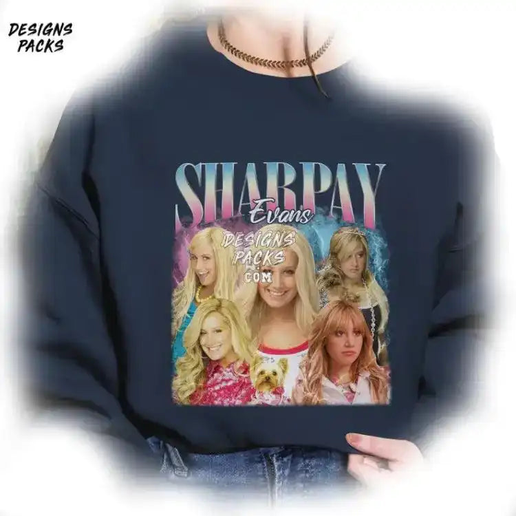 Sharpay Evans Vintage Graphic Bootleg Rap Png Design