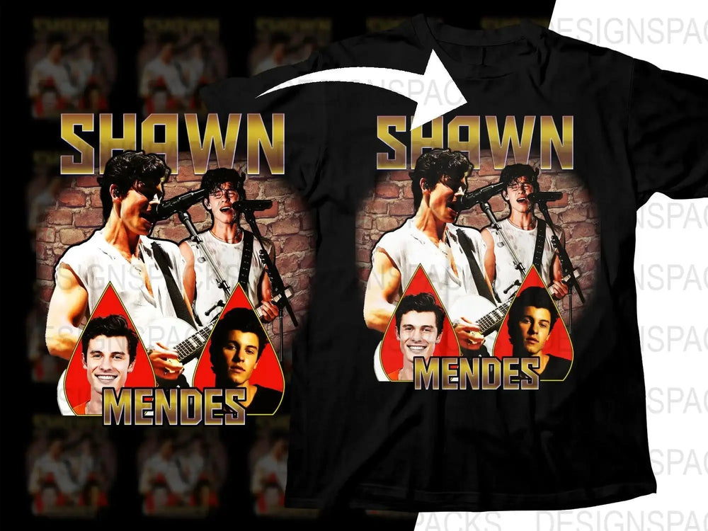 Shawn Mendes Tribute Graphic Bootleg Music Png Digital Download
