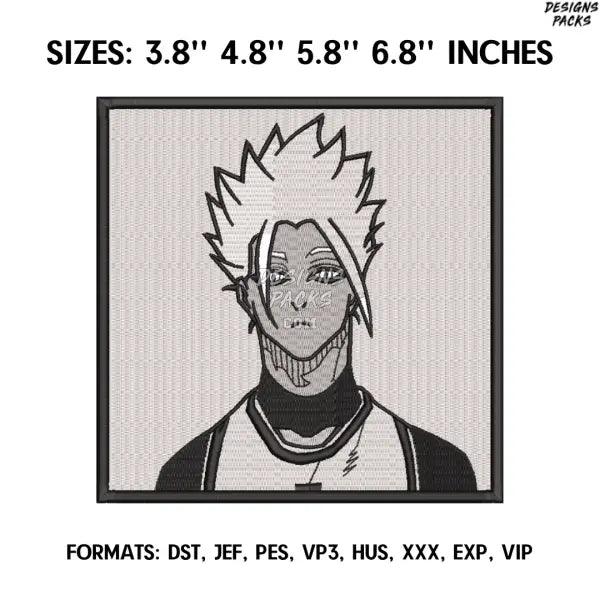 Shidou Ryusei Embroidery Design File, Blue Lock Anime Embroidery Design, Anime Inspired. Anime Pes Design Brother