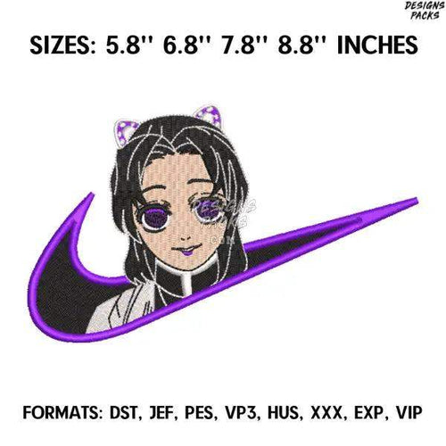 Shinobu Kocho Embroidery Design File / Kimetsu no yaiba Anime Embroidery Design/ Machine embroidery, Demon Slayer Design