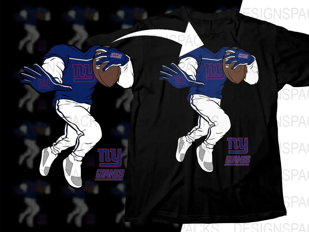 Show Support with NY Giants Logo Football Png Digital Download