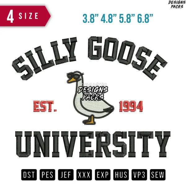 Silly Goose University Embroidery Design