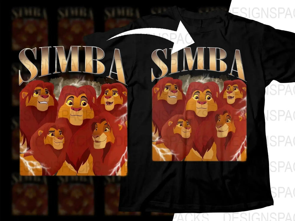 Simba The Lion King Cartoon Family Movie Png Digital Download