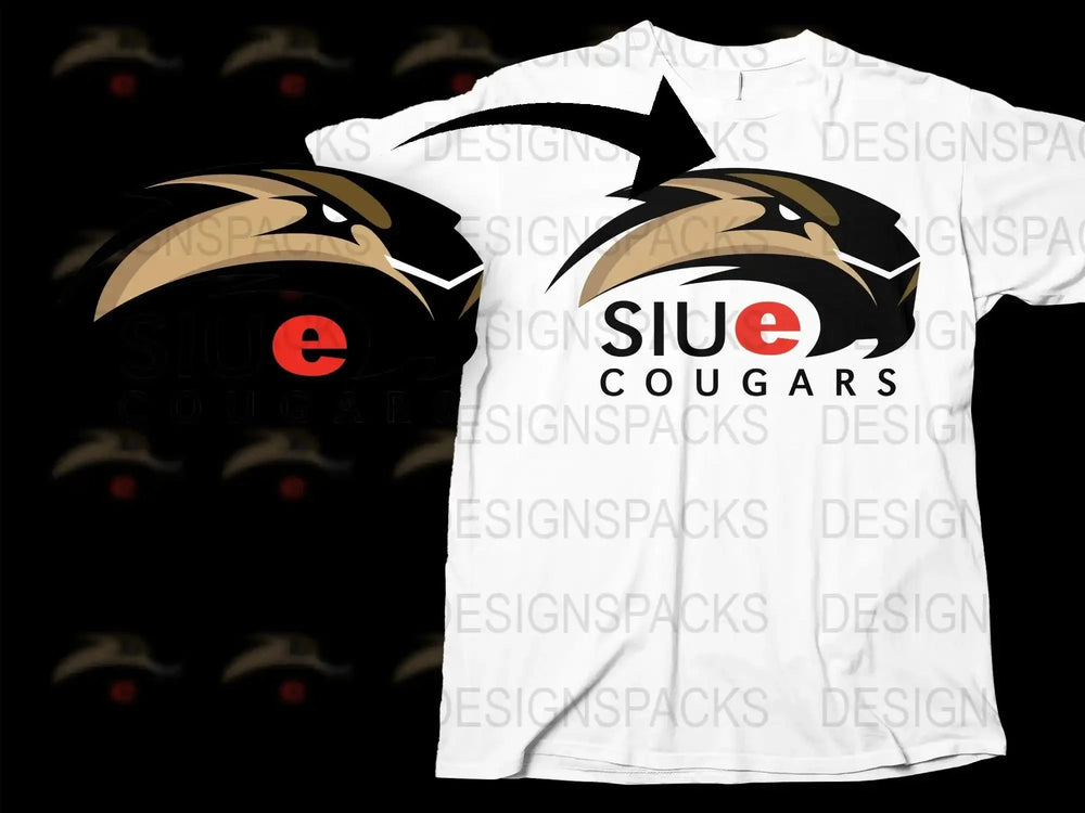 SIU Edwardsville Cougars College Football Png Digital Download