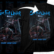 Six Feet Under Zombie Blood Curse Rock Png Halftone Digital Download