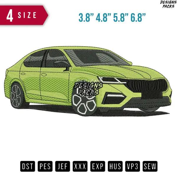 Skoda Octavia Car Embroidery Design