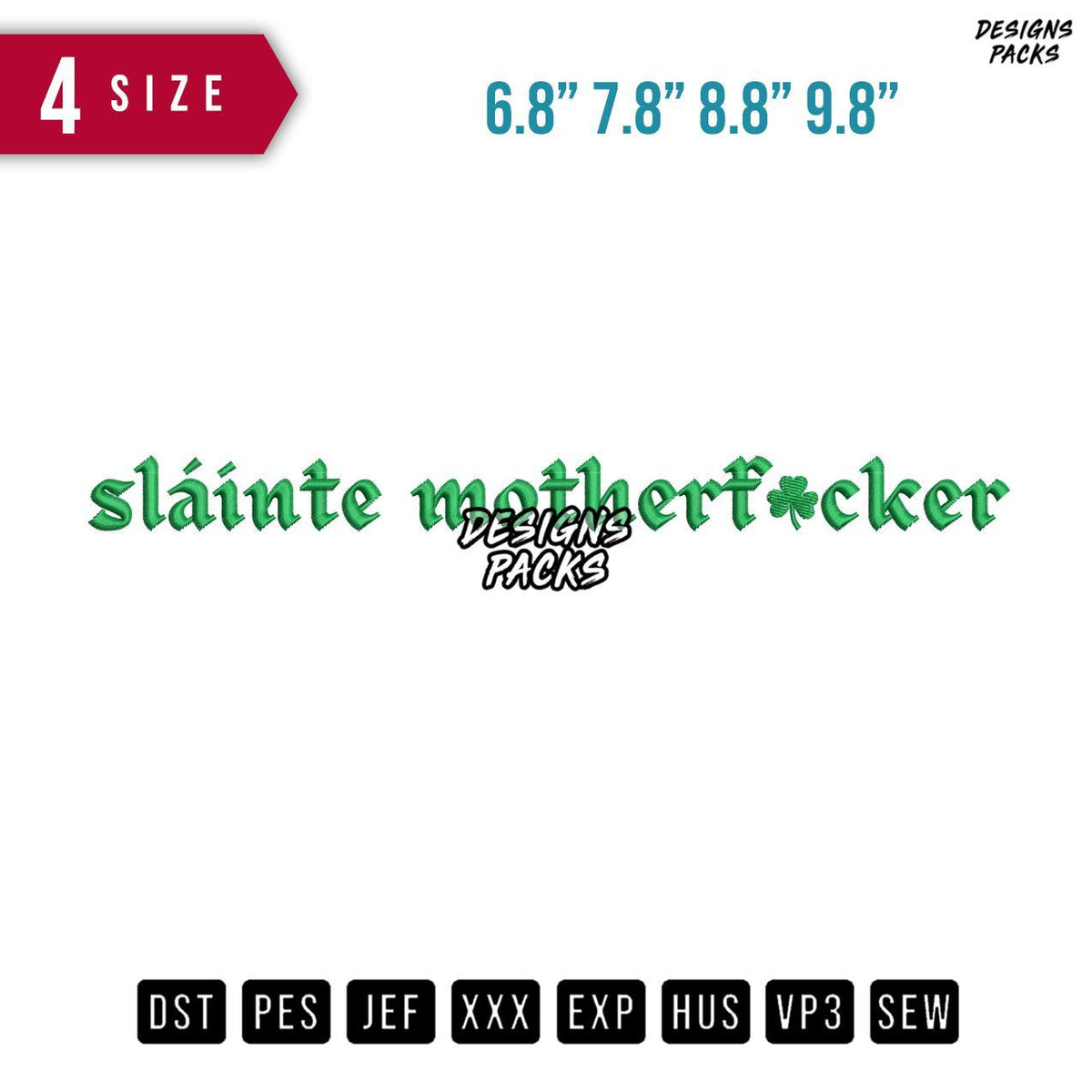 slain Embroidery Design