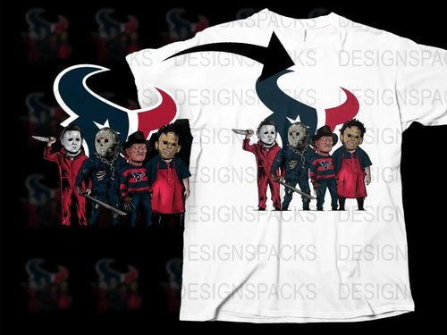 Slashers Characters Houston Texans NFL Team Png Digital Download