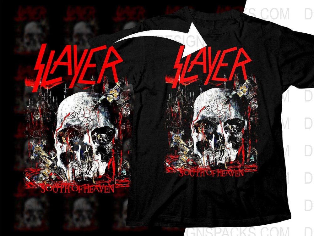 Slayer South Of Heaven Album Cover Rock Png Halftone Digital Download