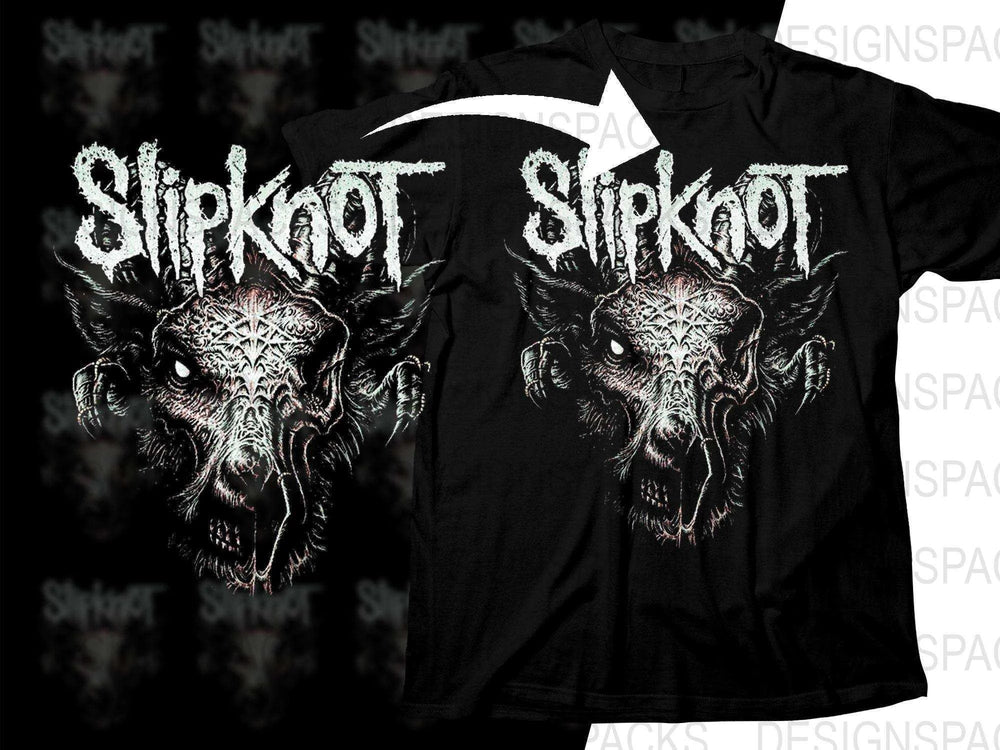 Slipknot Graphic Illustration Rock Band Png Halftone Digital Download