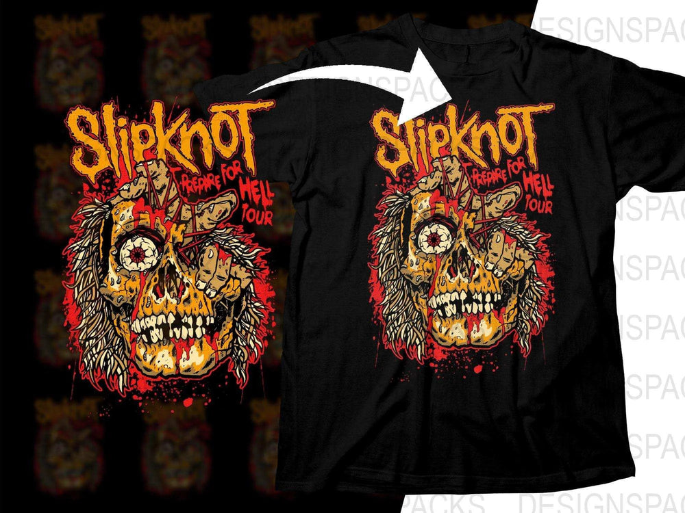 Slipknot Prepare For Hell Tour Rock Music Band Graphic Png Halftone Digital Download