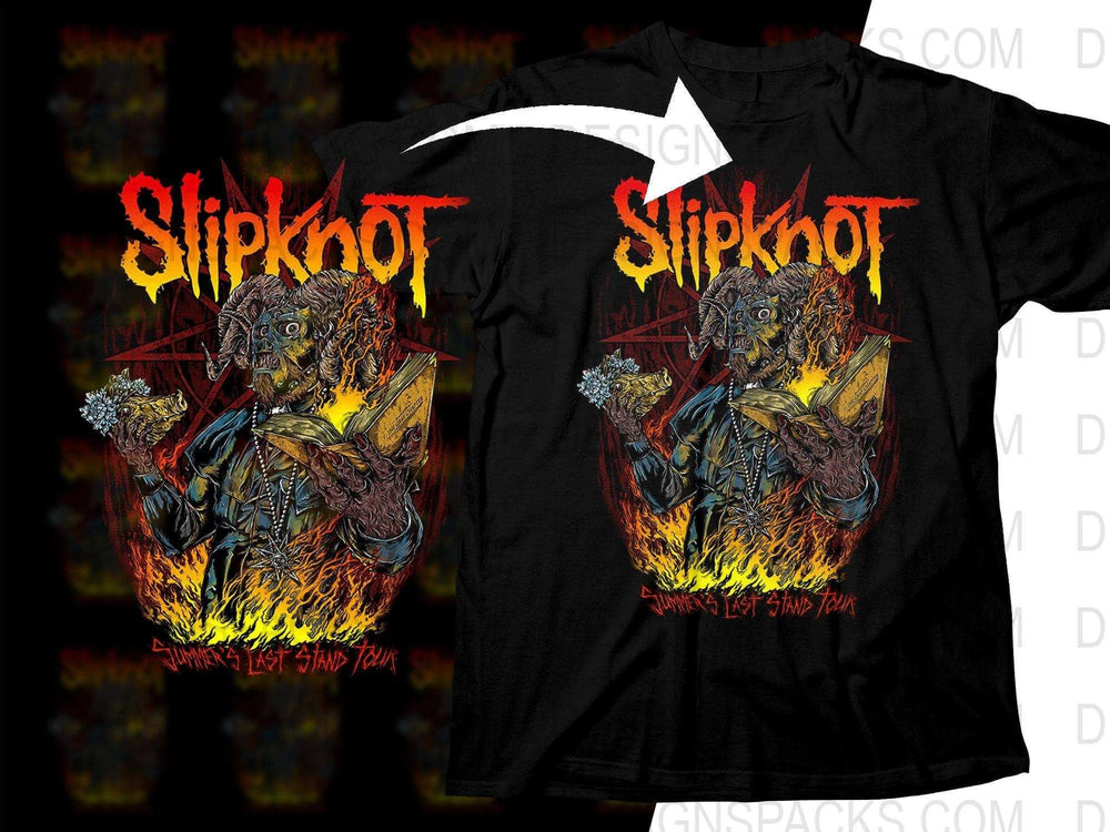 Slipknot Summer's Last Stand Tour Rock Png Halftone Digital Download