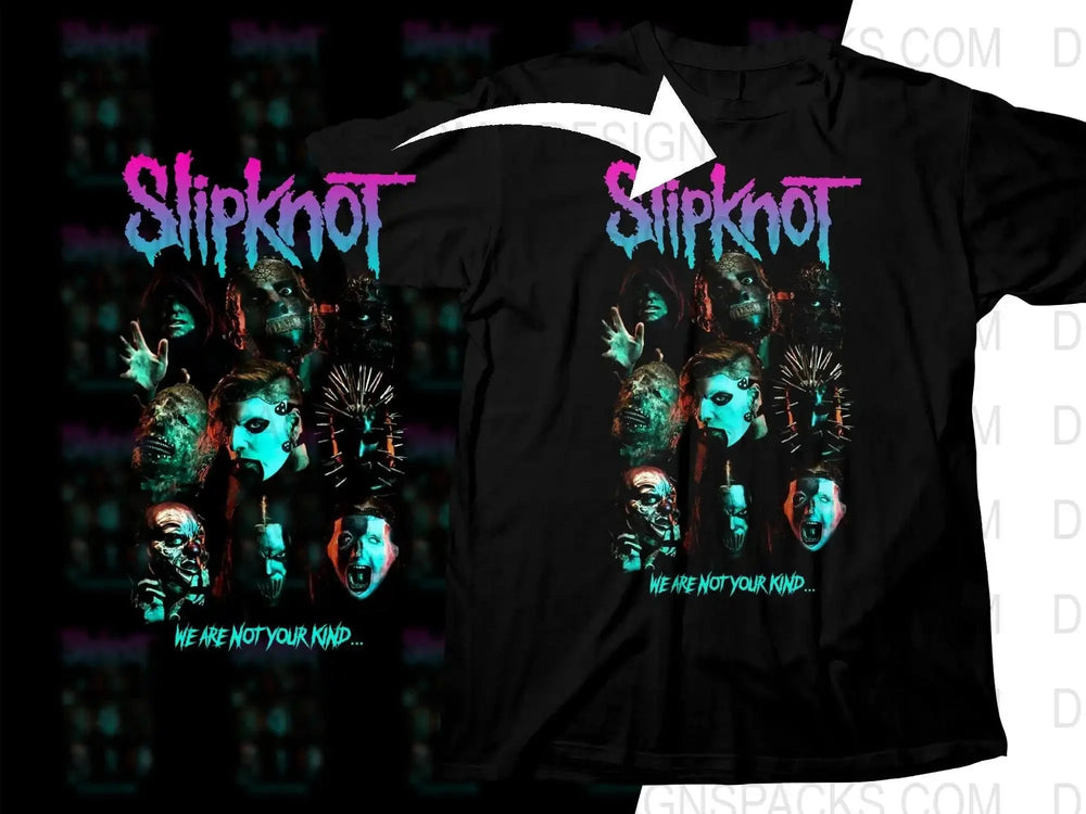 Slipknot We Are Not Your Kind Rock Art Png Halftone Digital Download
