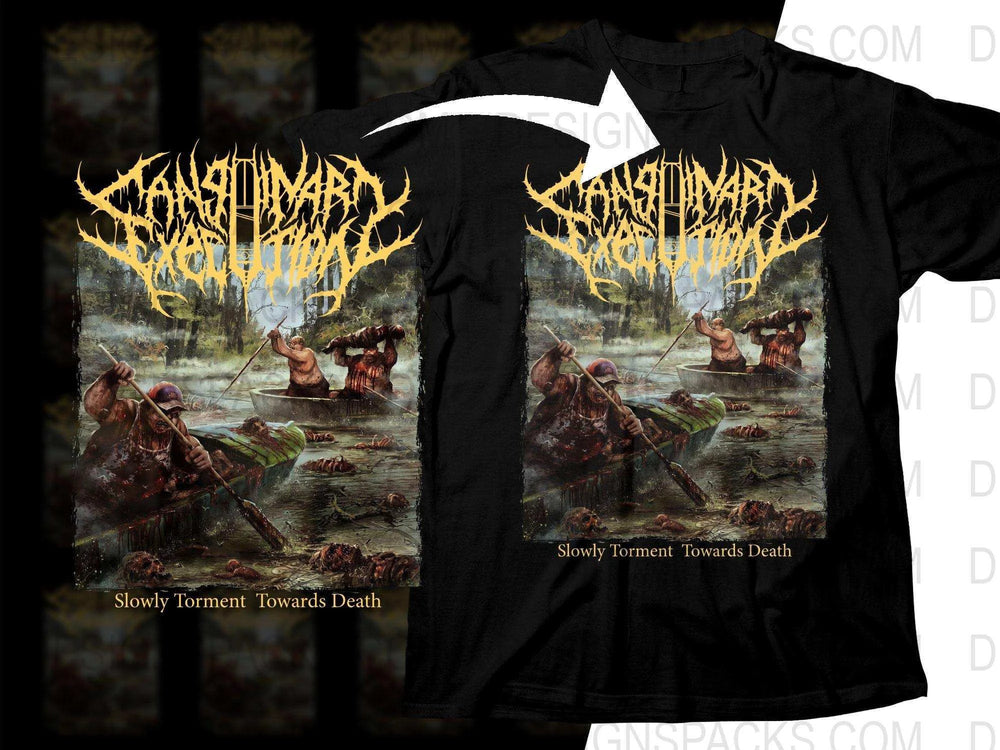 Slowly Torment Towards Death Sanguinary Execution Rock Png Halftone Digital Download