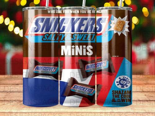 SNICKERS SALTY & SWEET MiNiS Tumbler Digital Wrap Design