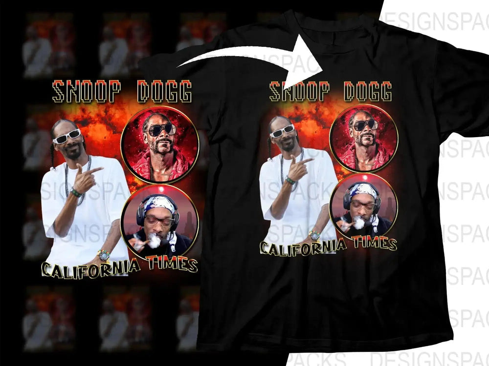 Snoop Dogg California Times Graphic Print Png Digital Download
