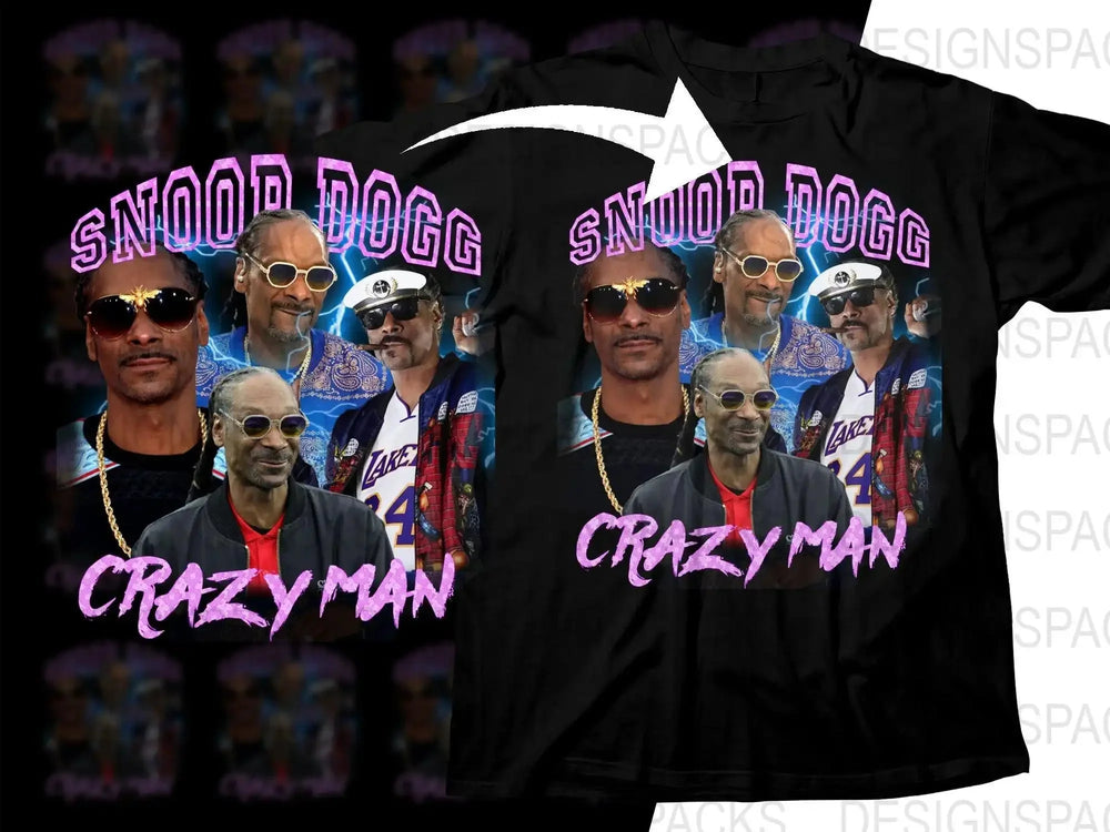 Snoop Dogg Crazy Man Graphic Print Png Digital Download