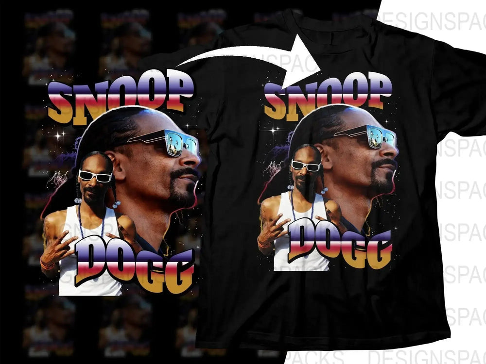 Snoop Dogg Graphic Print Casual Wear Png Digital Download