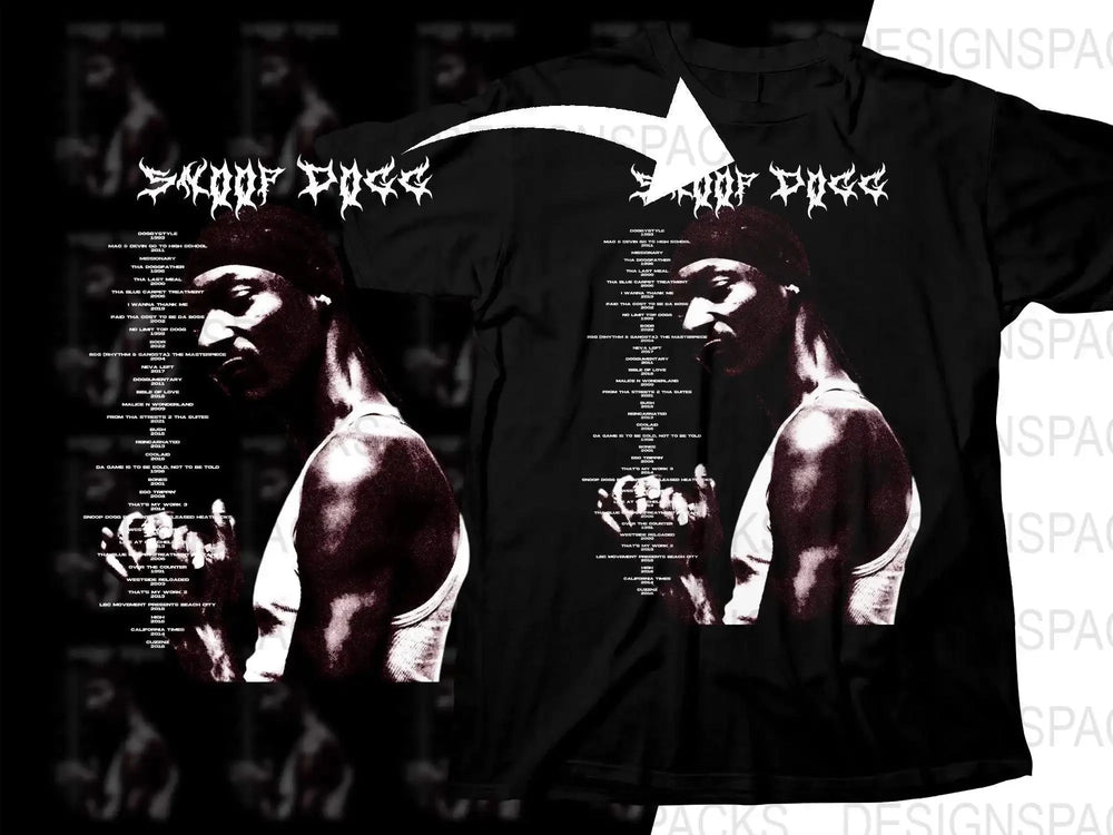 SNOOP DOGG Music Artist Streetwear Png Digital Download