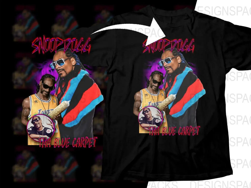 Snoop Dogg Tha Blue Carpet Graphic Print Png Digital Download
