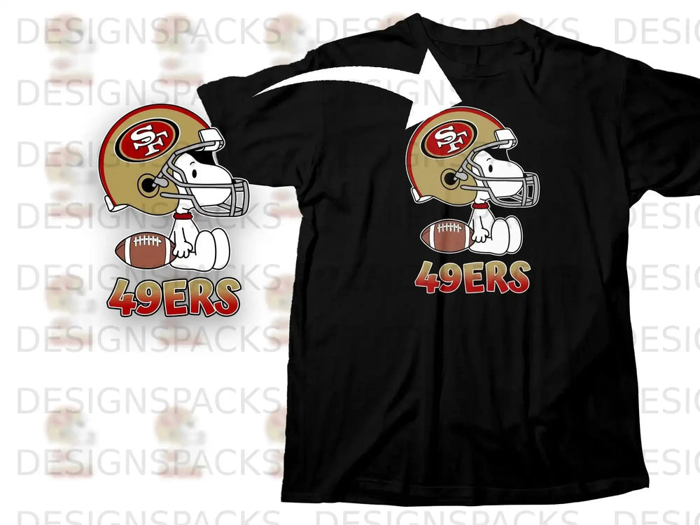 Snoopy 49ers Helmet Football Cartoon Character product type